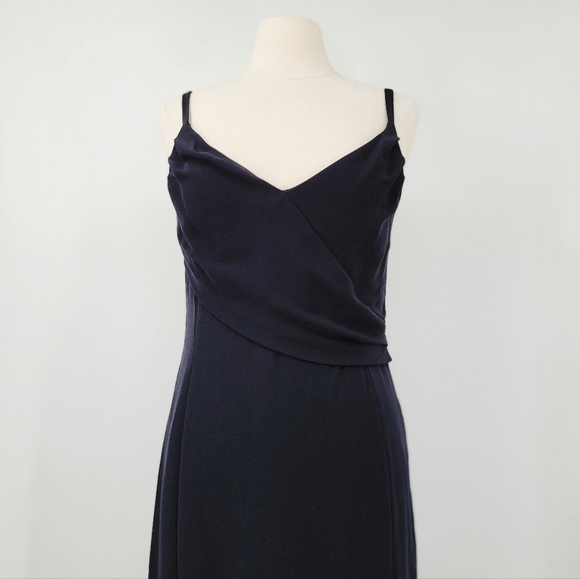 MaxMara LBD Black Dress Women's 10 Minimalist Elegant Sheath Knee Length - Picture 2 of 16